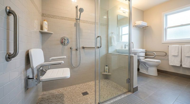 Elderly Shower Installation detail